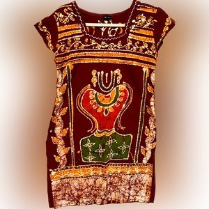 Super cute tribal/ boho mini dress or top.